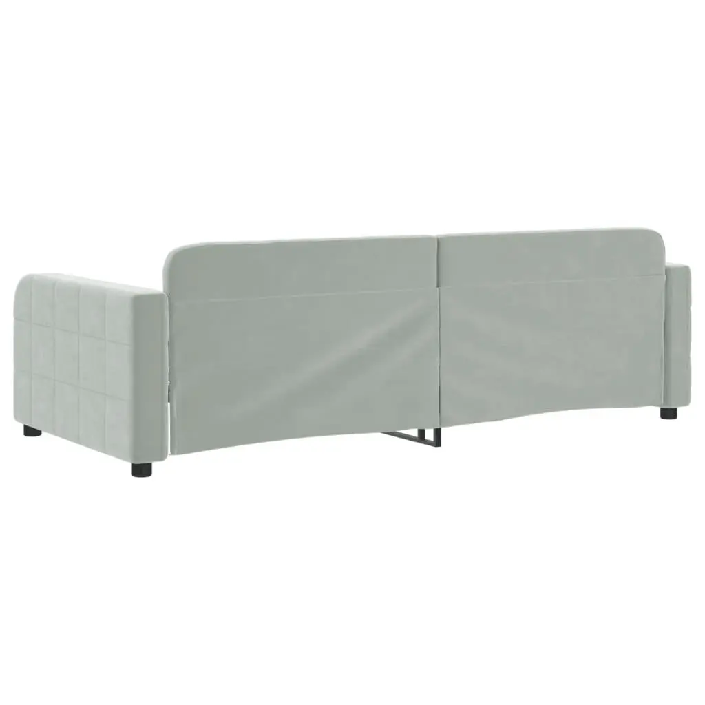 Day Bed Sofa Grey 90x190cm Modern Couch Furniture Guest Bedroom Living Room