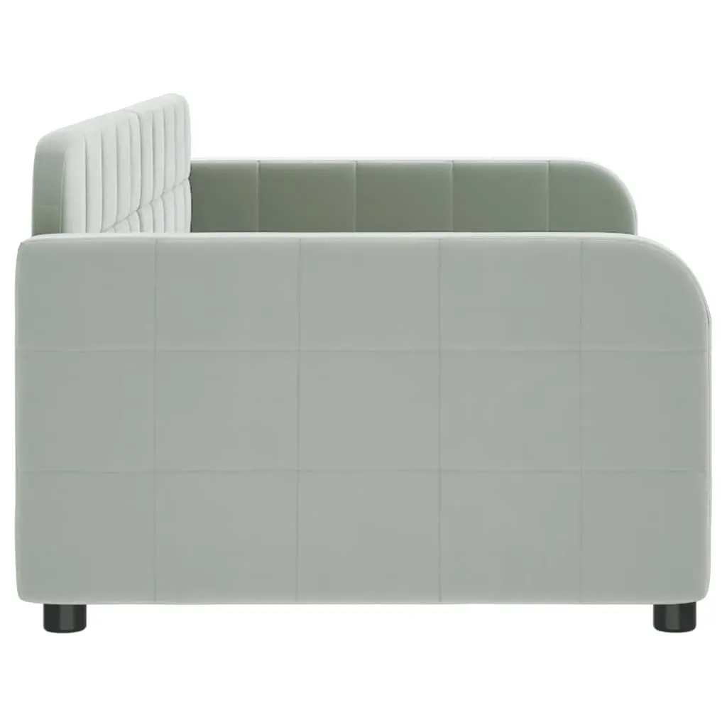 Day Bed Sofa Grey 90x190cm Modern Couch Furniture Guest Bedroom Living Room