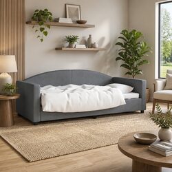 You’ll Love This Grey Fabric Day Bed Sofa Bed 90x190 cm