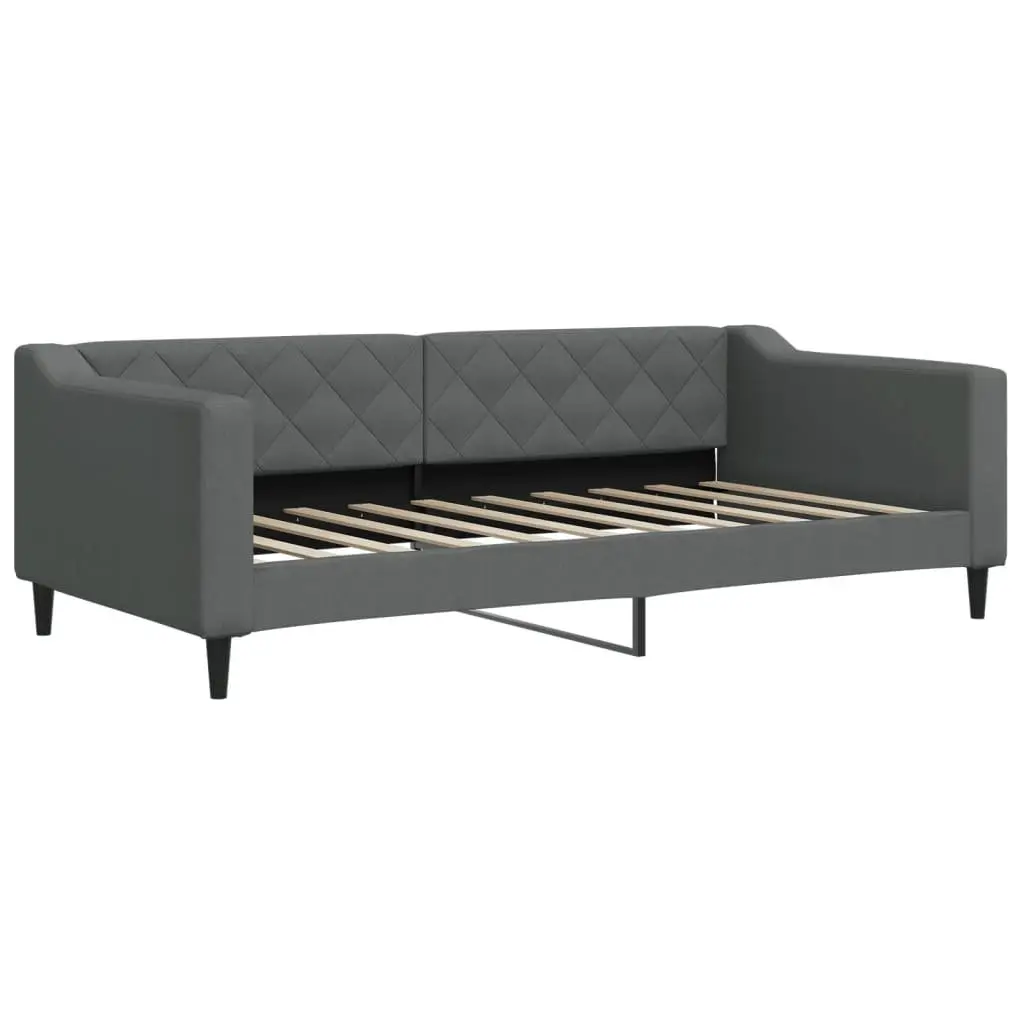 Day Bed Sofa Bed Grey Fabric 90x190cm