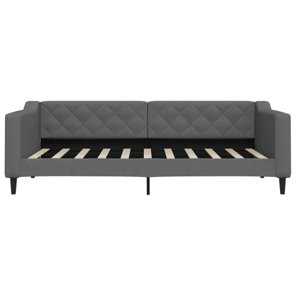 Day Bed Sofa Bed Grey Fabric 90x190cm