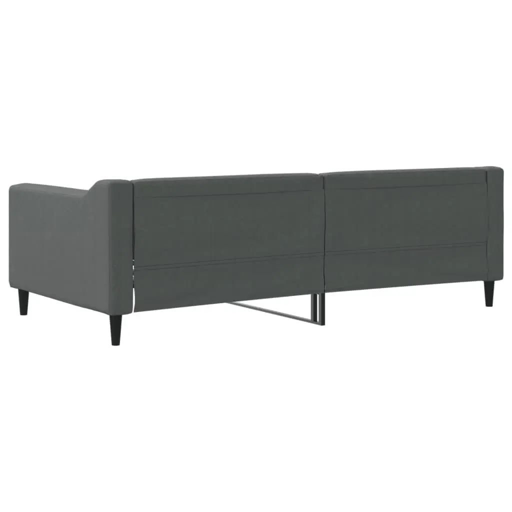Day Bed Sofa Bed Grey Fabric 90x190cm