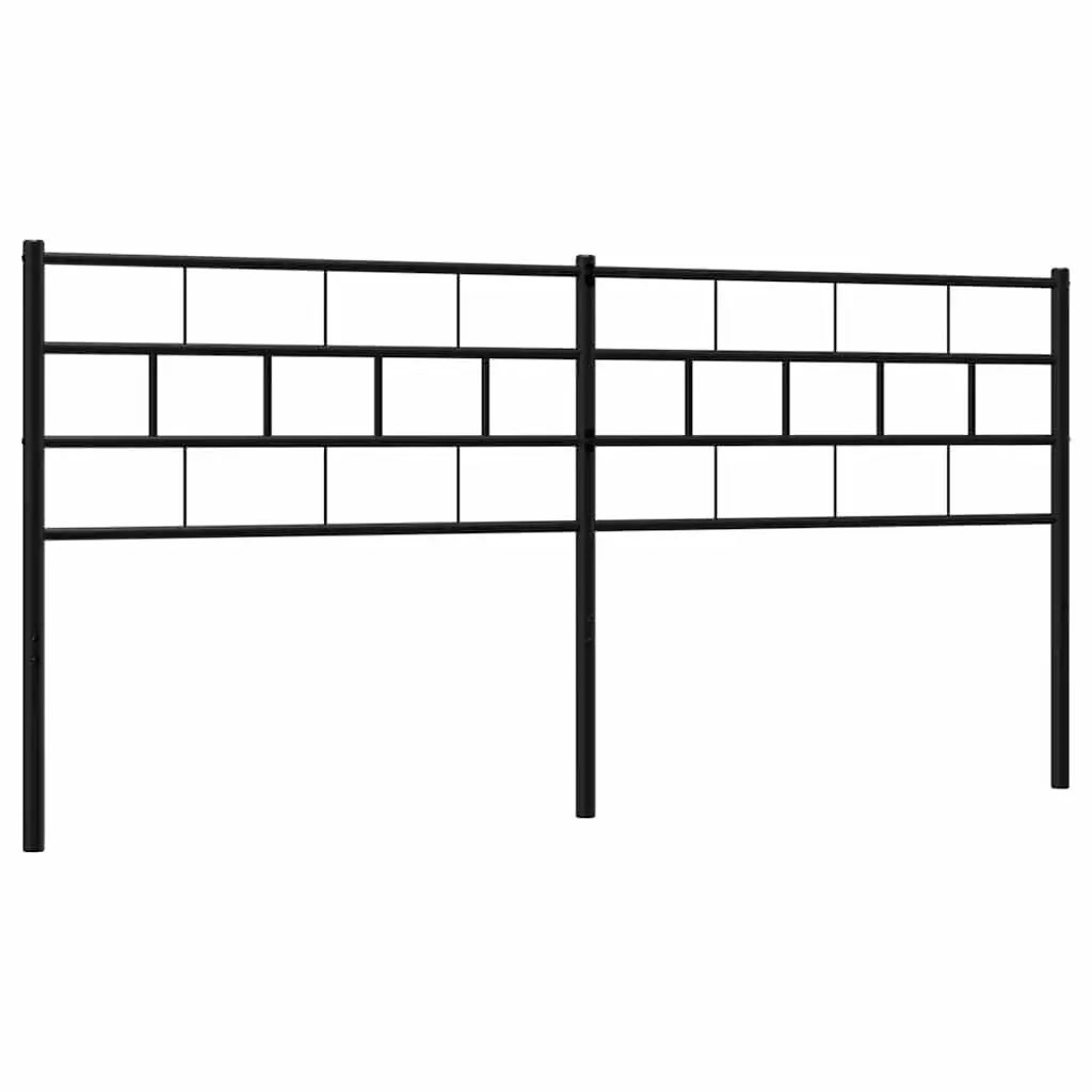 Metal Headboard Black 180cm Bed Frame Header Bedroom Furniture Stylish Design