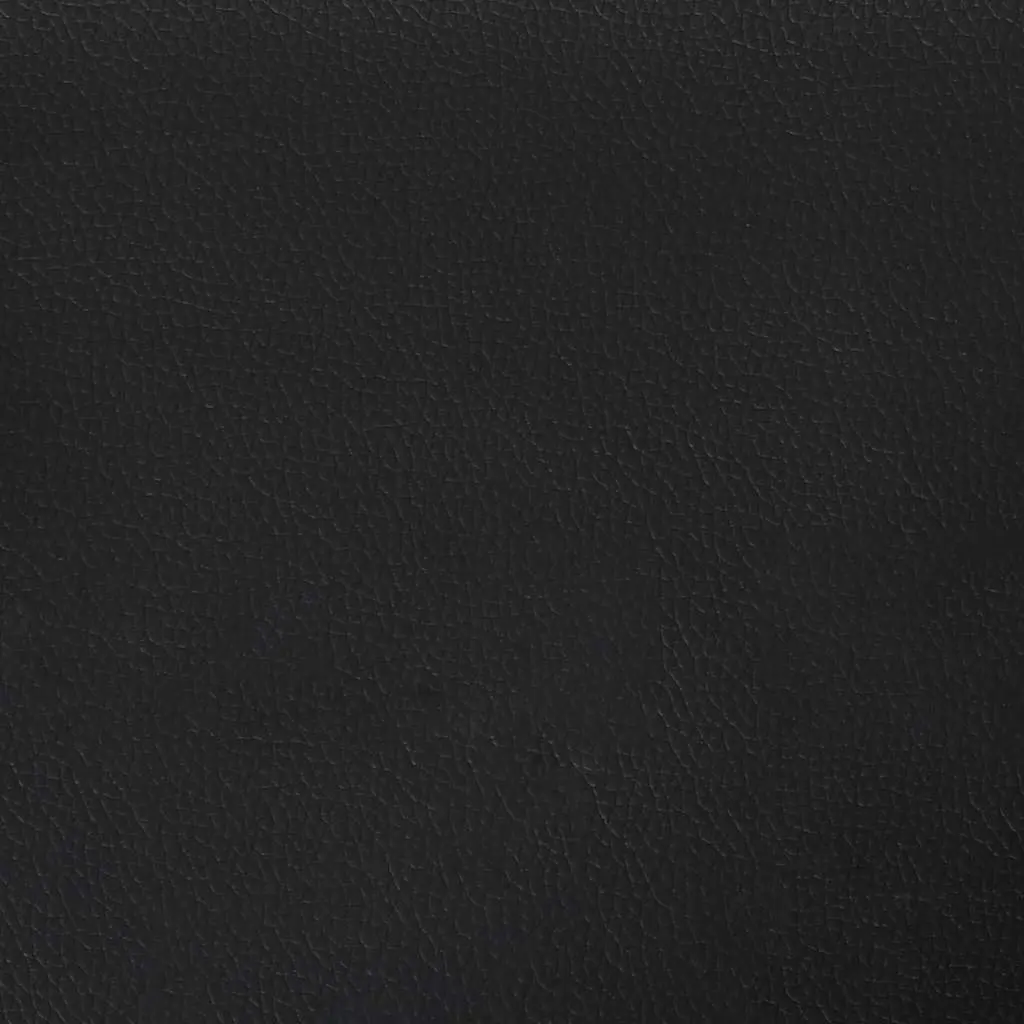 King Single Bed Frame Black Faux Leather Upholstered
