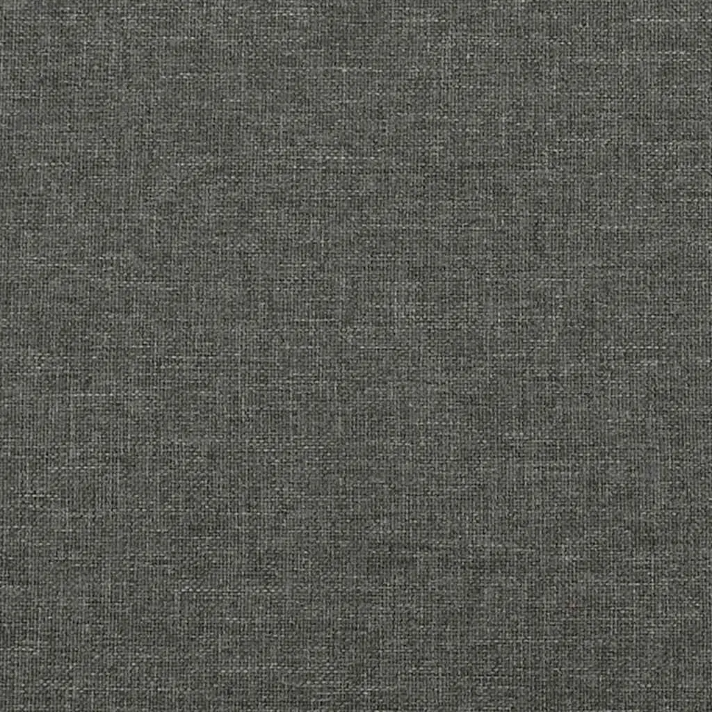 Bed Frame King Single Size Grey Fabric Upholstered Headboard
