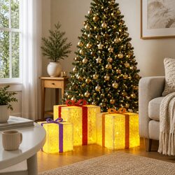 Your New Favorite Christmas Lighted Boxes Set