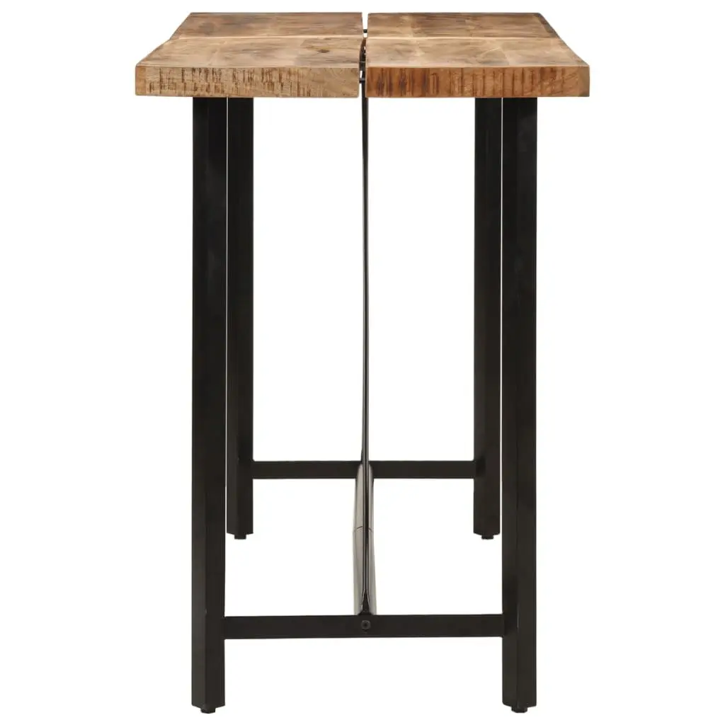 Bar Table Solid Mango Wood Iron Frame 150x70x107 cm