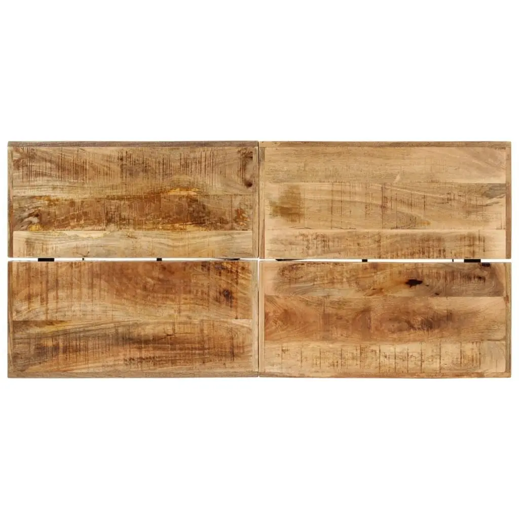 Bar Table Solid Mango Wood Iron Frame 150x70x107 cm