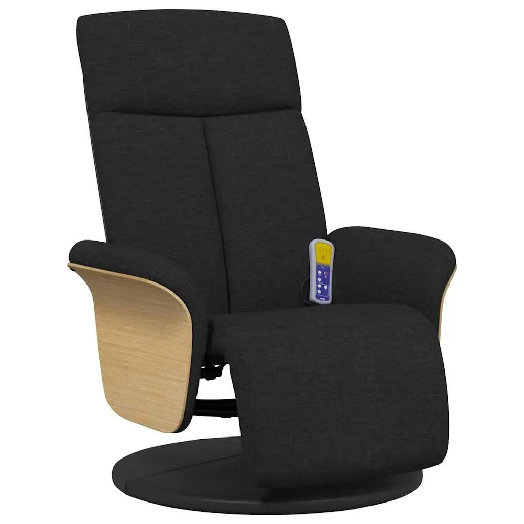 Massage Recliner Chair Adjustable Swivel Black