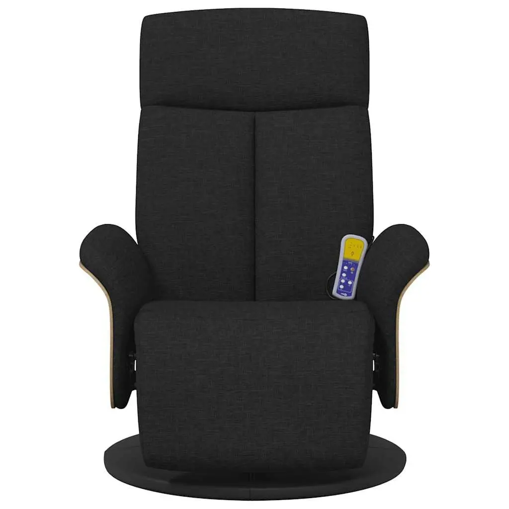 Massage Recliner Chair Adjustable Swivel Black