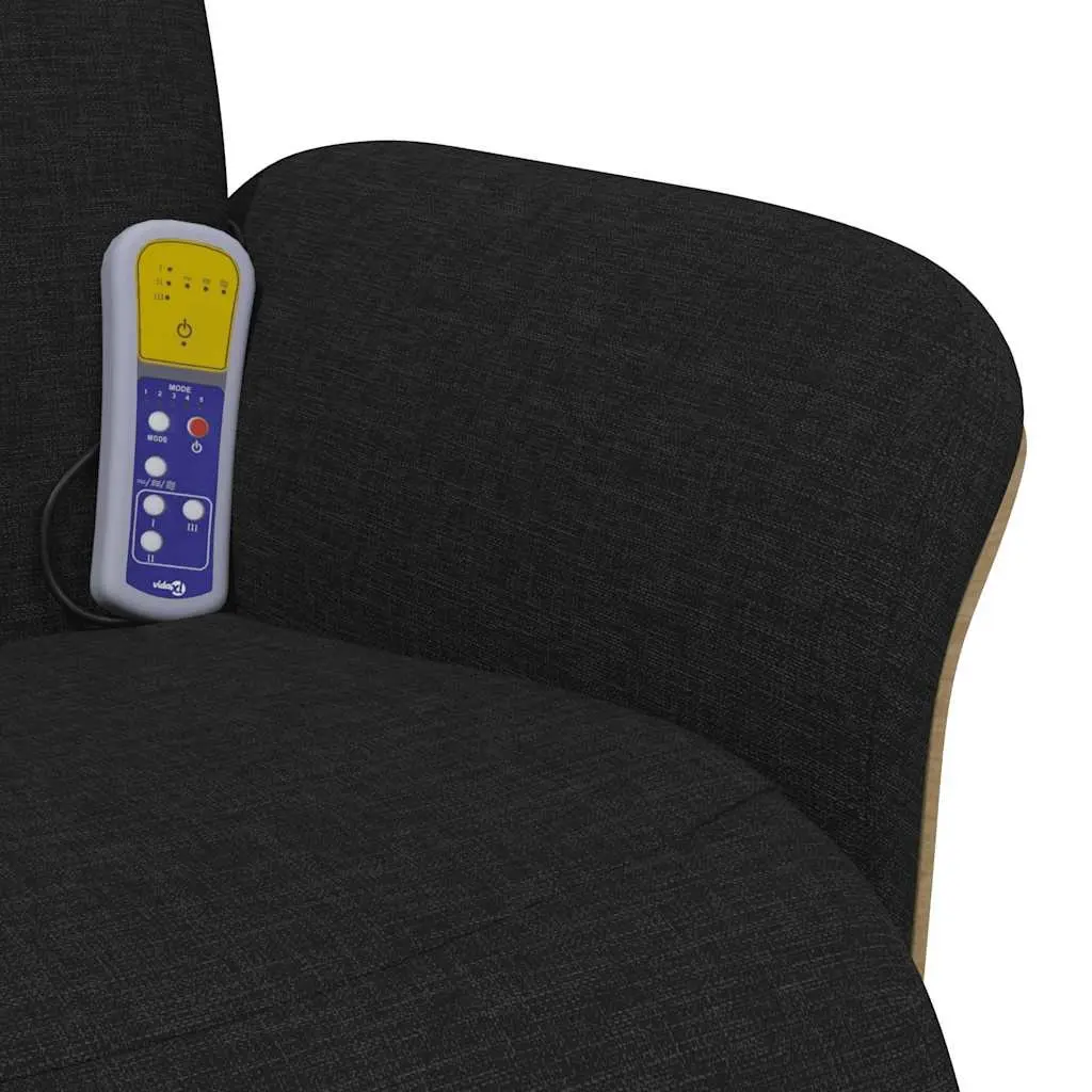 Massage Recliner Chair Adjustable Swivel Black