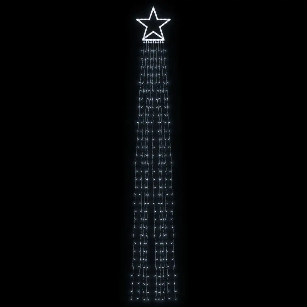 Christmas Tree Light 320 Cold White LEDs 8 Modes Waterproof 375 cm