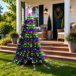 Christmas Tree Light 320 LEDs Multicolour 375cm 8 Modes IP44 Waterproof String