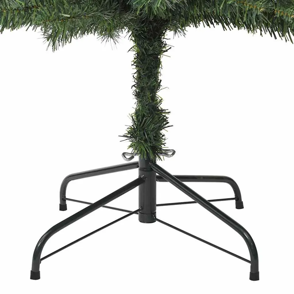 Artificial Slim Pencil Christmas Tree 270cm Green with Metal Stand for Holiday Decoration