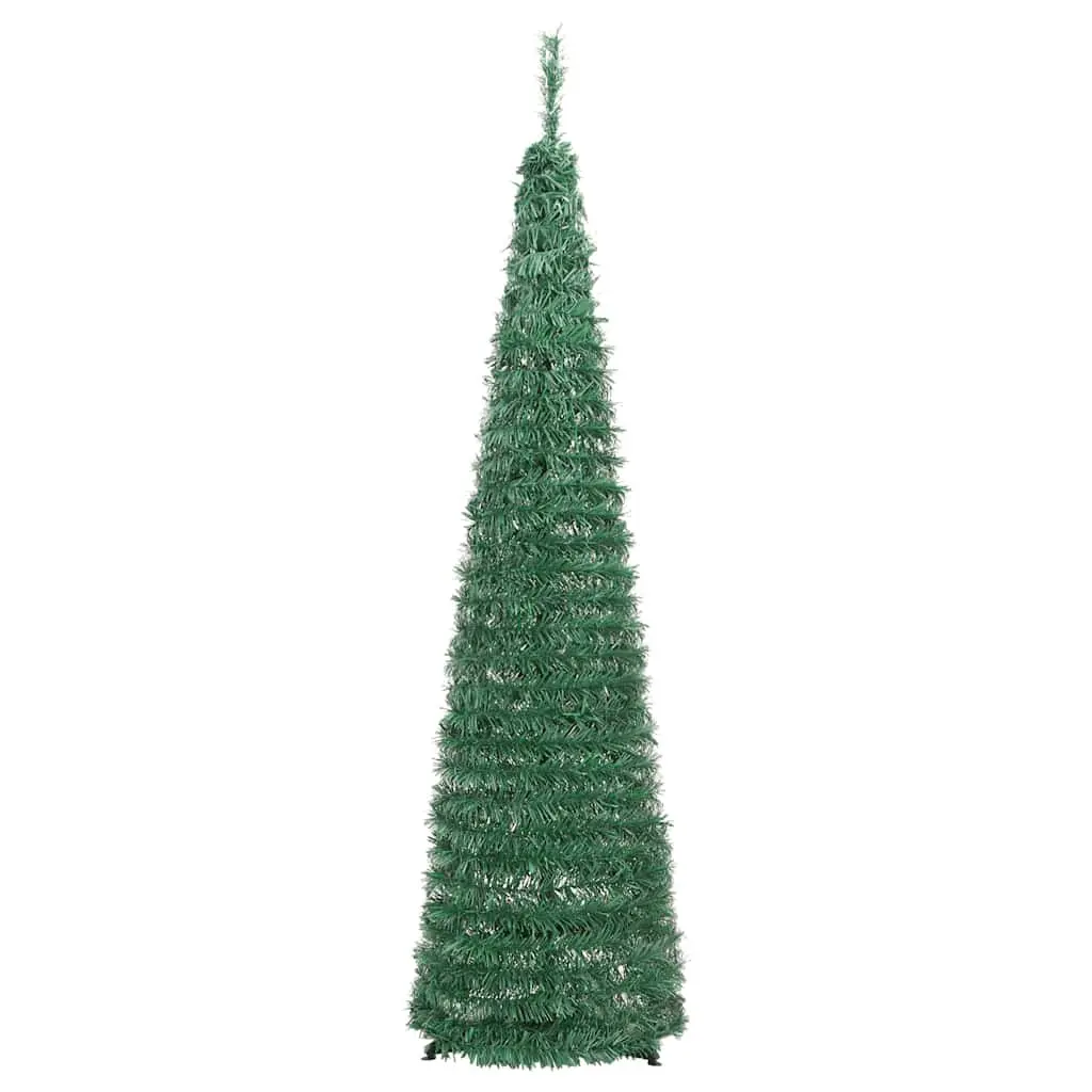 Artificial Christmas Tree Pop-up 120cm Green 50 LEDs 8 Lighting Modes