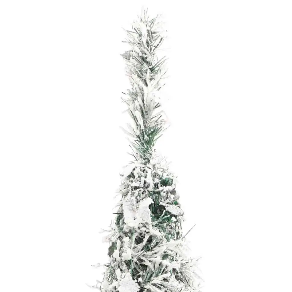 120cm White Flocked Tree