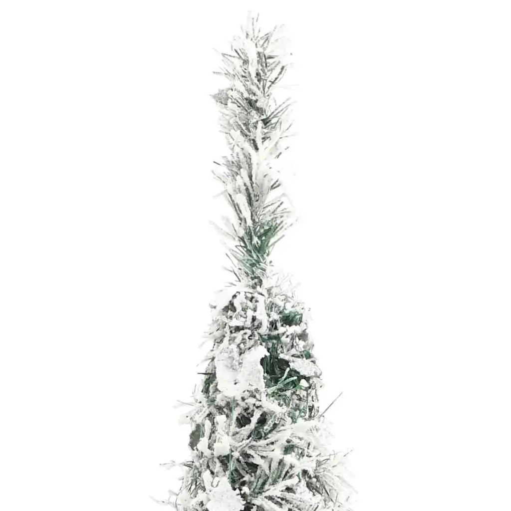 Artificial Christmas Tree Flocked Snow 180cm with 150 LEDs and 8 Lighting Modes