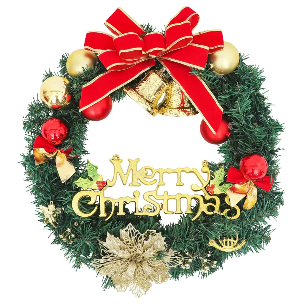 Christmas Wreath Green 45cm with 20 LED Lights