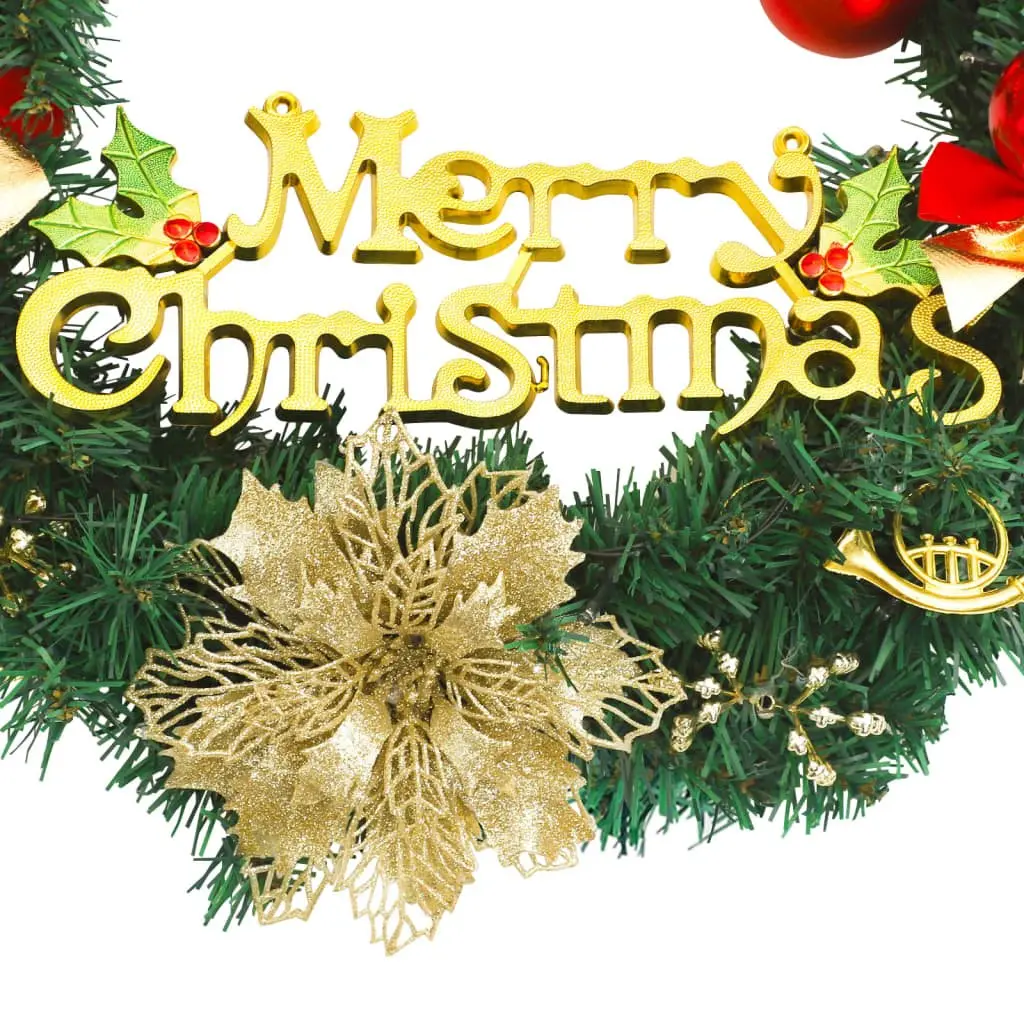 Christmas Wreath Green 45cm with 20 LED Lights
