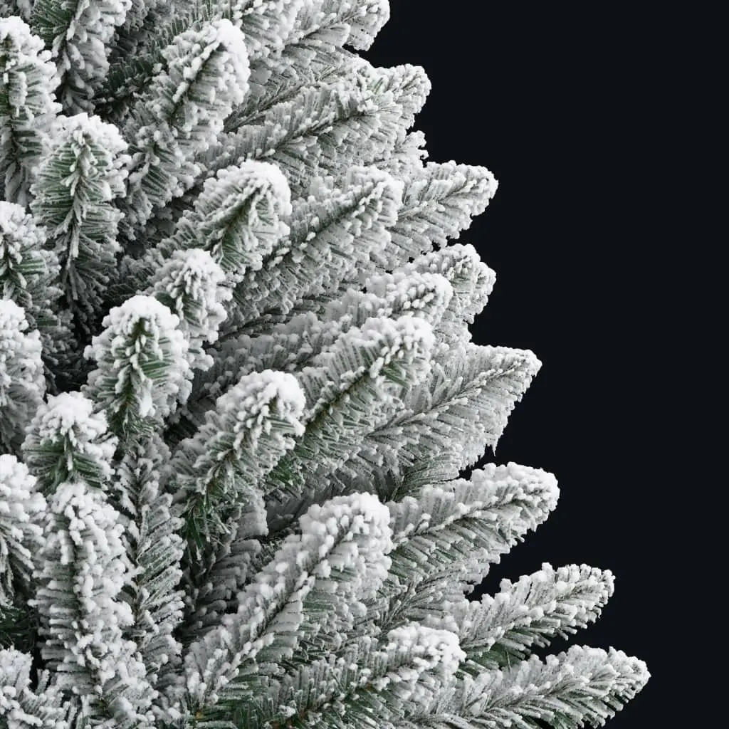 Artificial Christmas Tree Hinged Construction 150 cm Flocked Snow White