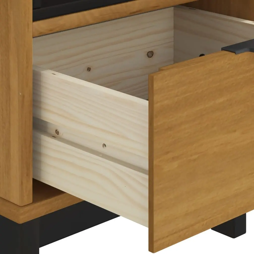 Brown Bedside Cabinet 40x35x50 cm in Pine