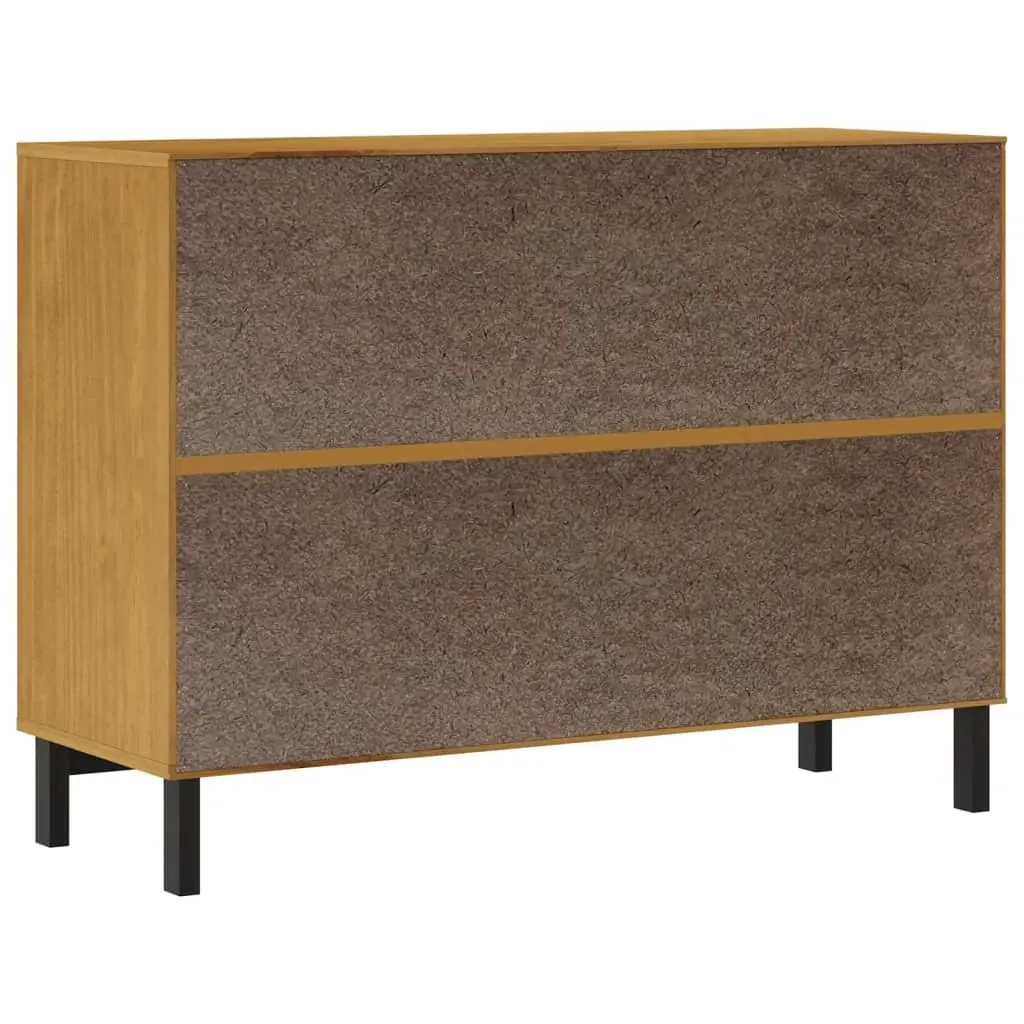 Drawer Cabinet Wooden 4 Drawer Storage Organizer Brown 110x40x80 cm