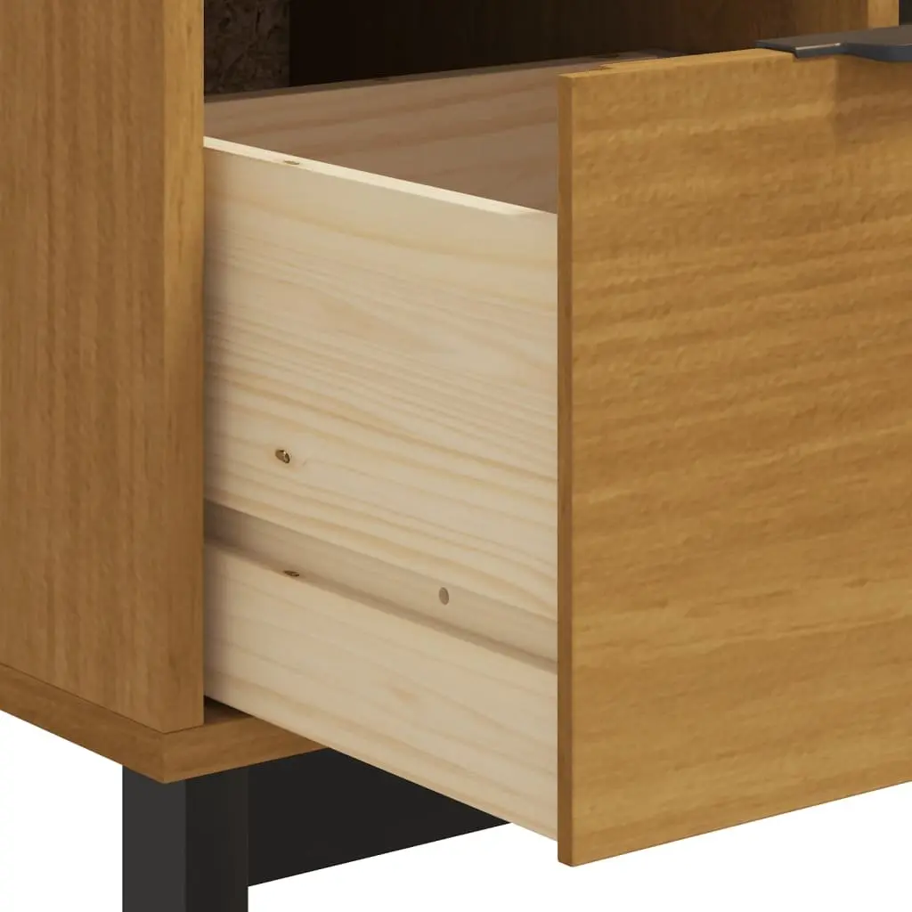 Drawer Cabinet Wooden 4 Drawer Storage Organizer Brown 110x40x80 cm