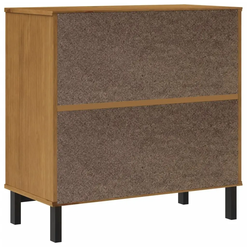 Wooden Sideboard Storage Cabinet Brown Pine Furniture Display Cupboard