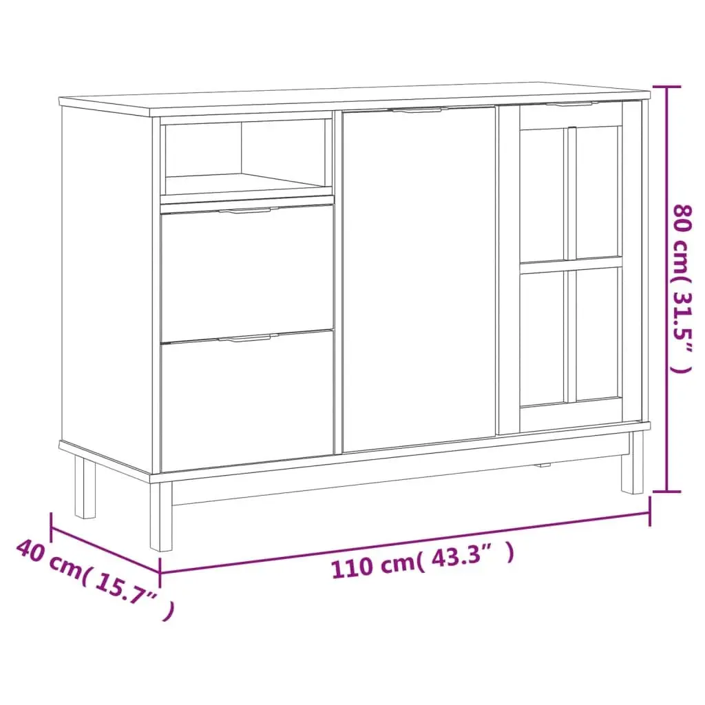 Solid Pine Sideboard for Organized Living