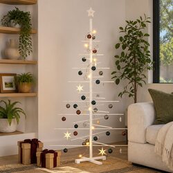Your 180cm Wooden Christmas Tree for Cozy Celebrations