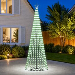 LED Christmas Tree 300cm 688 Cold White Lights 8 Effects Indoor Outdoor