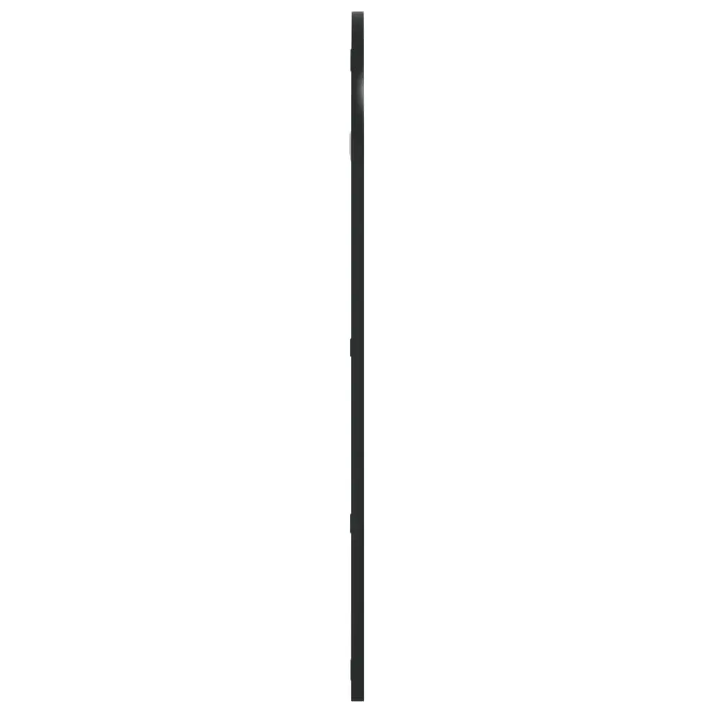 Wall Mirror Arch Shaped Black Iron Frame 40x80 cm