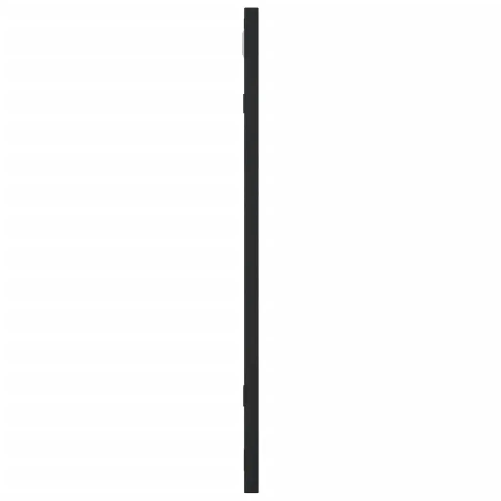 Wall Mirror Black Square Iron Frame 50x50 cm Minimalist Home Decor