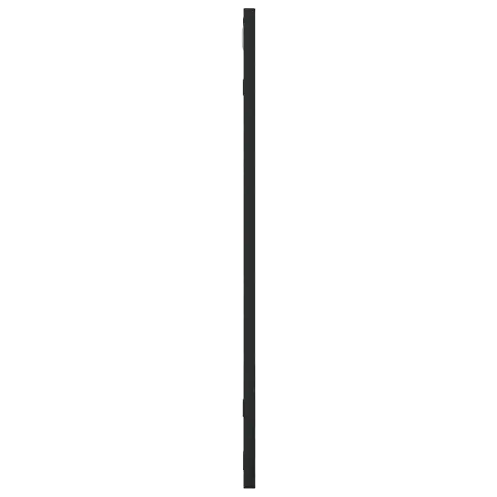 Wall Mirror Square Black 60x60cm Glass Iron Frame Minimalist Home Decor
