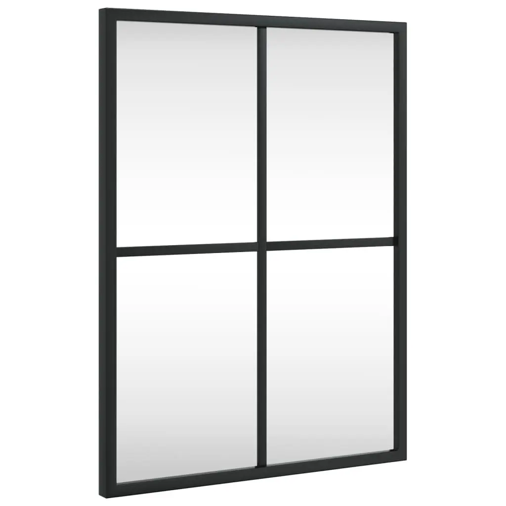 Wall Mirror Rectangle Black 30x40 cm Minimalist Home Decor Bedroom Hallway