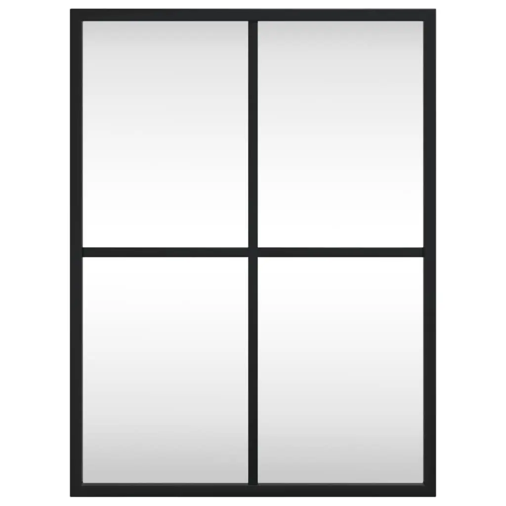 Wall Mirror Rectangle Black 30x40 cm Minimalist Home Decor Bedroom Hallway