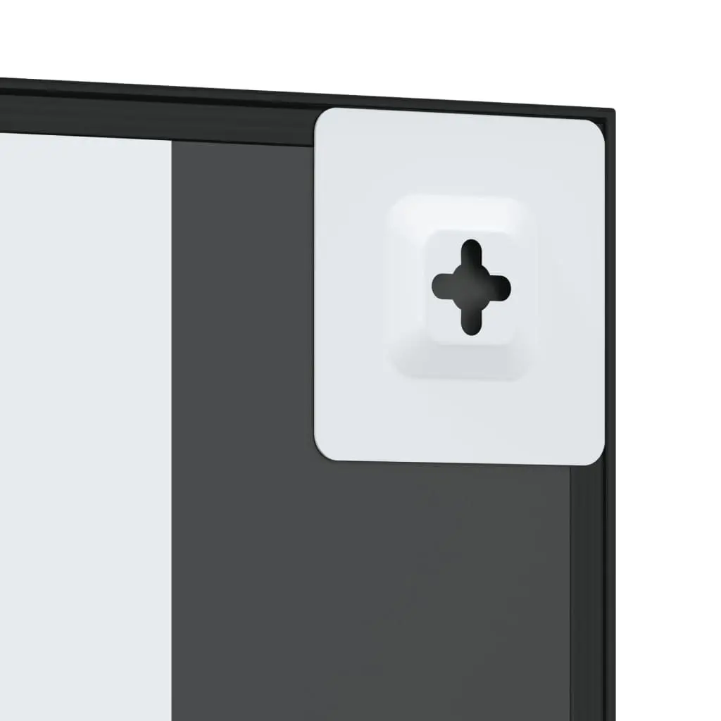 Wall Mirror Rectangle Black 30x40 cm Minimalist Home Decor Bedroom Hallway