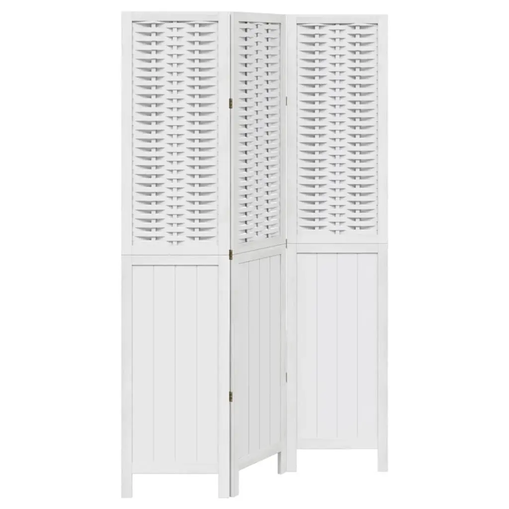 Room Divider 3 Panels White Folding Privacy Screen Indoor Partition