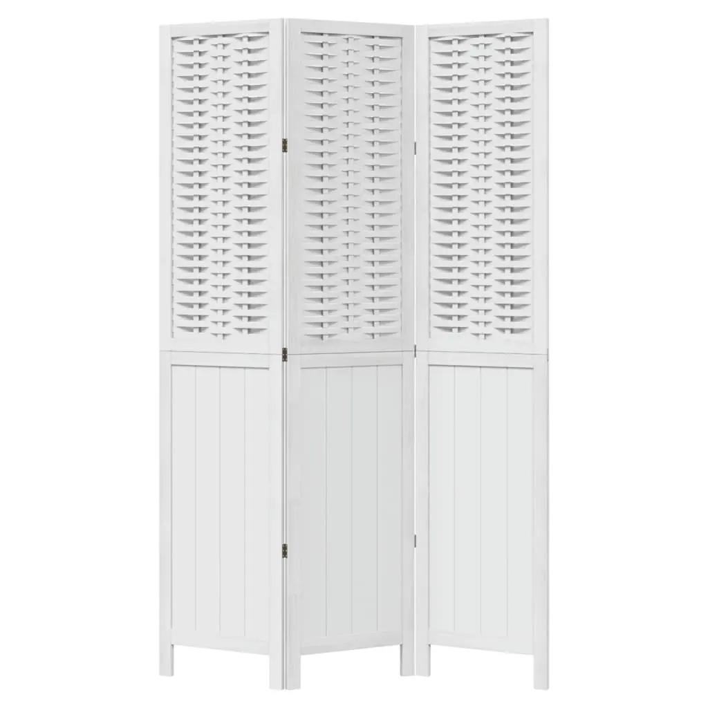 Room Divider 3 Panels White Folding Privacy Screen Indoor Partition