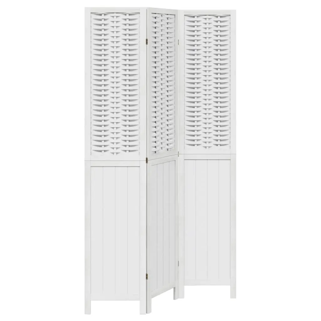 Room Divider 3 Panels White Folding Privacy Screen Indoor Partition Decorative