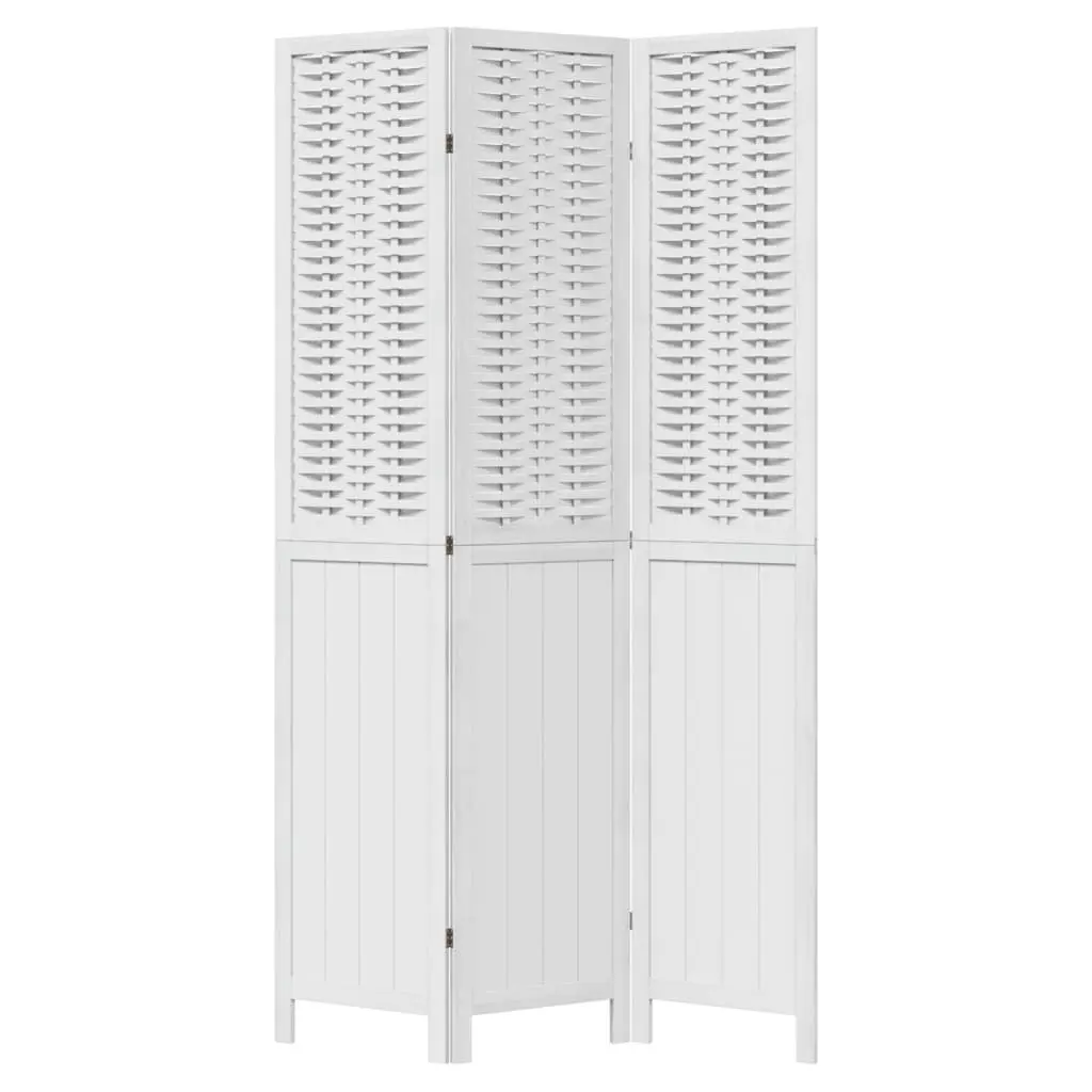 Room Divider 3 Panels White Folding Privacy Screen Indoor Partition Decorative