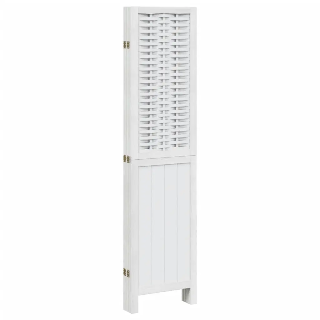 Room Divider 5 Panels White Folding Privacy Screen Indoor Partition Decorative