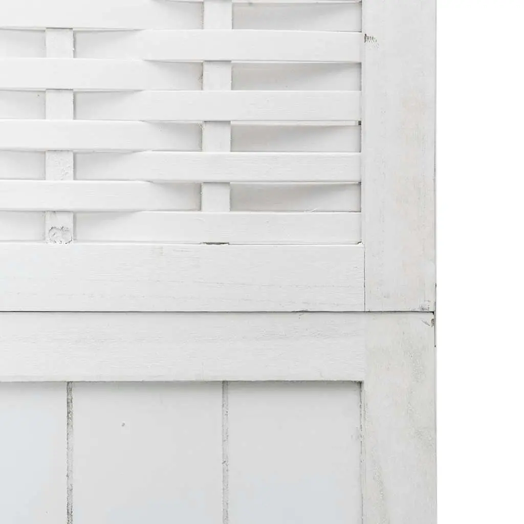 Room Divider 6 Panel White Folding Privacy Screen Indoor Partition