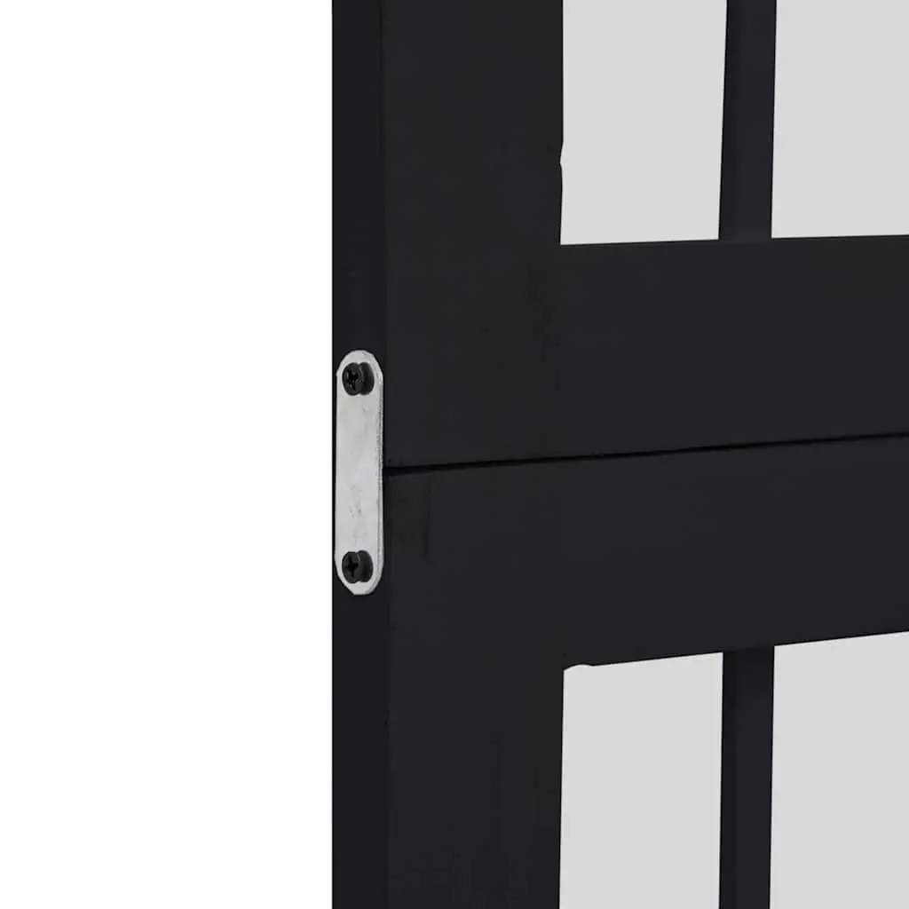 Room Divider 4 Panels Black Folding Privacy Screen Indoor Partition Decor