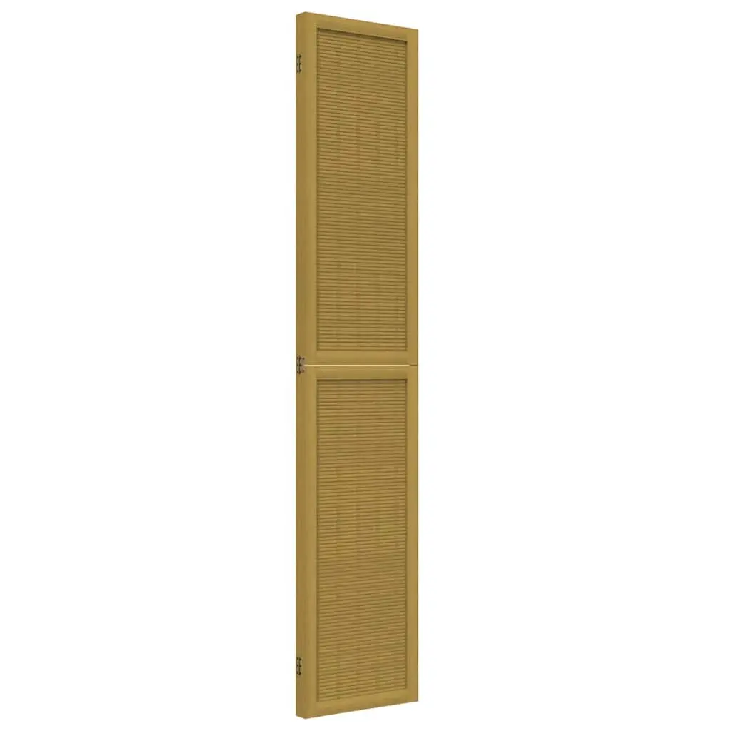 Room Divider 3 Panels Folding Privacy Screen Indoor Partition Paulownia Wood