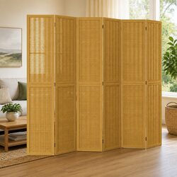 Room Divider 6 Panels Folding Privacy Screen Indoor Partition Decorative