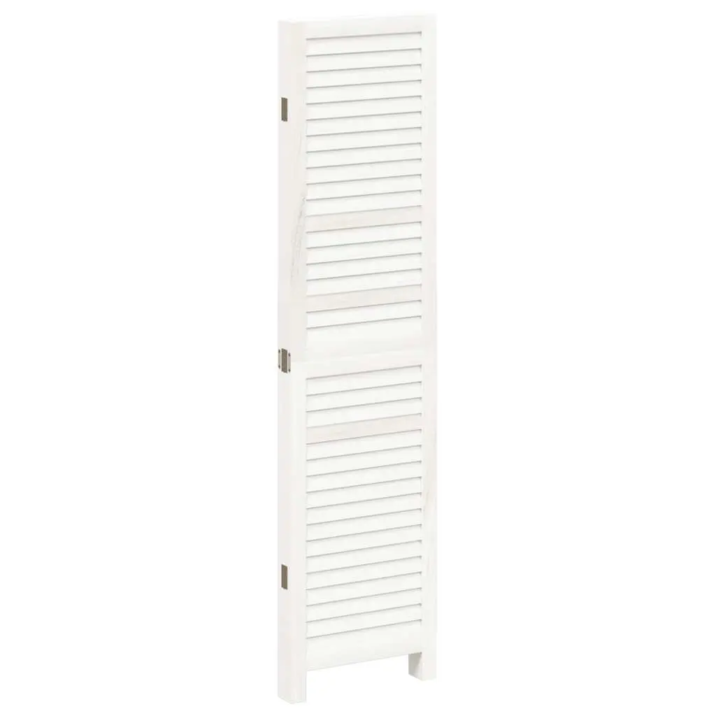 Room Divider 4 Panels White Folding Privacy Screen Indoor Partition