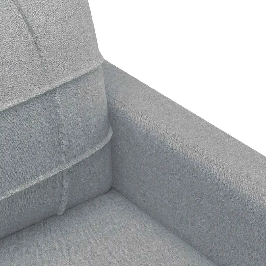 2-Seater Sofa Light Grey Fabric Lounge Couch Living Room Furniture 120cm