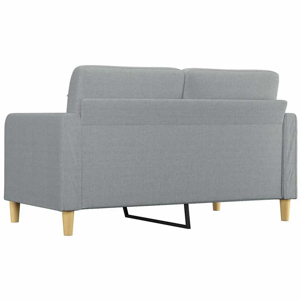 2-Seater Sofa Light Grey 140cm Lounge Couch Living Room Furniture Modern Design