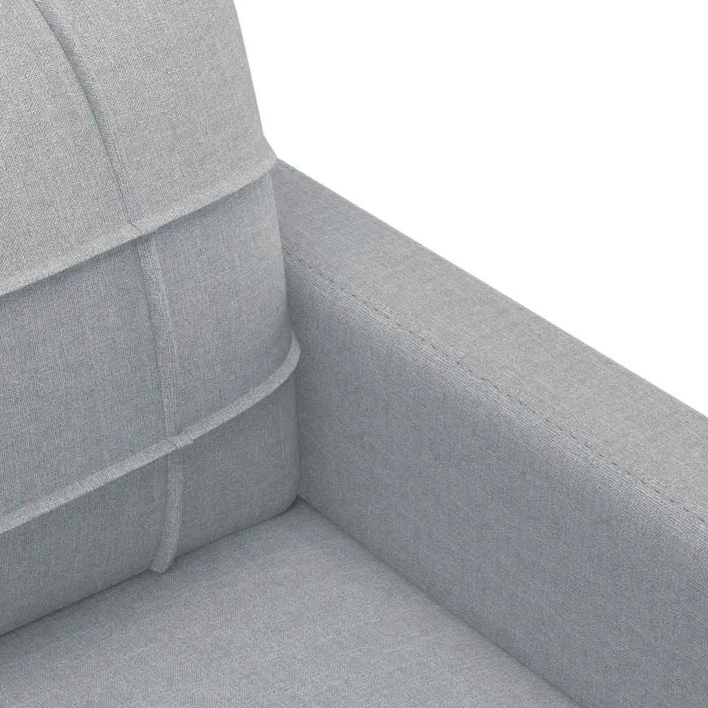 2-Seater Sofa Light Grey 140cm Lounge Couch Living Room Furniture Modern Design